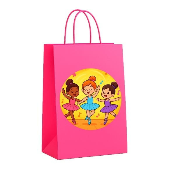 Sacola de Papel Personalizada Infantil Balé