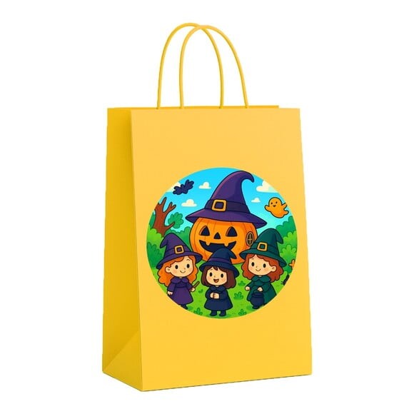 Sacola de Papel Personalizada Infantil Bruxinhas Fofas