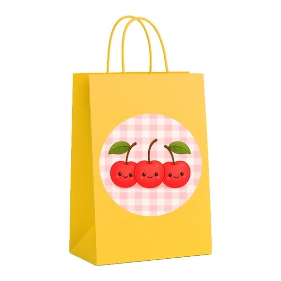 Sacola de Papel Personalizada Infantil Cerejinha