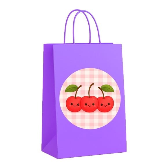 Sacola de Papel Personalizada Infantil Cerejinha