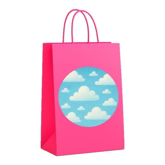 Sacola de Papel Personalizada Infantil Céu Azul