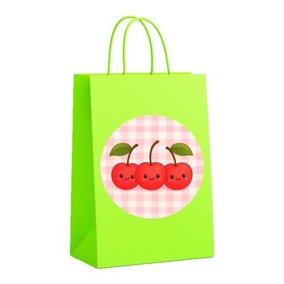 Sacola de Papel Personalizada Infantil Cerejinha