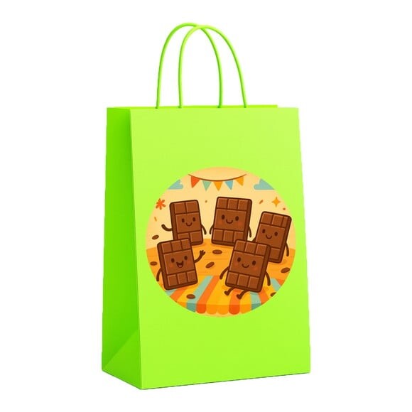 Sacola de Papel Personalizada Infantil Chocolates