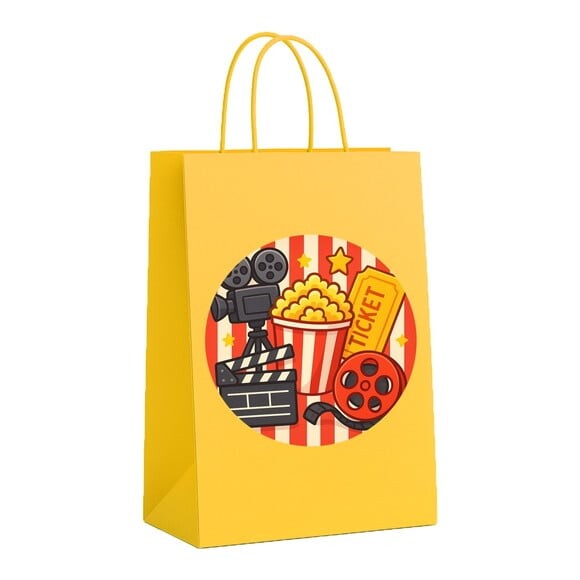 Sacola de Papel Personalizada Infantil Cinema
