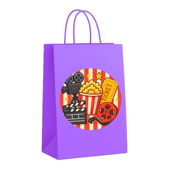 Sacola de Papel Personalizada Infantil Cinema