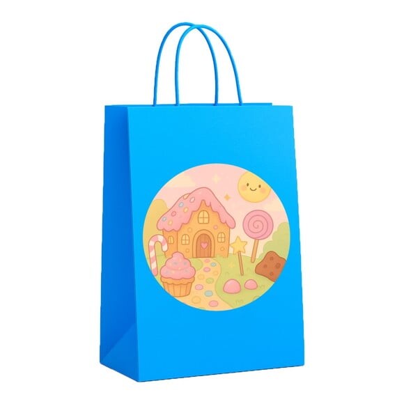 Sacola de Papel Personalizada Infantil Confeitaria Kids