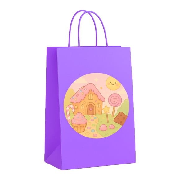 Sacola de Papel Personalizada Infantil Confeitaria Kids