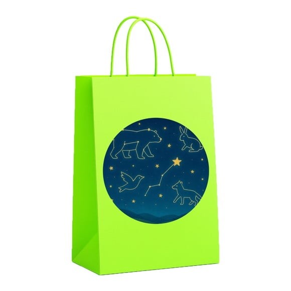 Sacola de Papel Personalizada Infantil Constelações