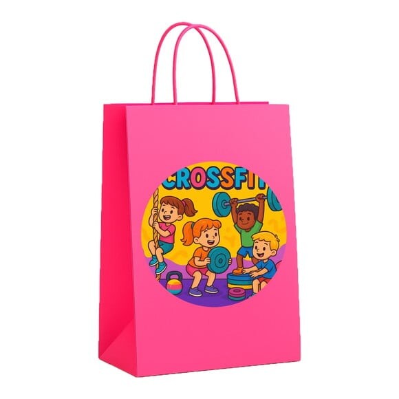 Sacola de Papel Personalizada Infantil Crossfit