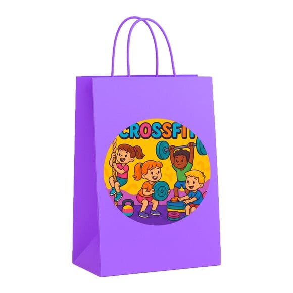 Sacola de Papel Personalizada Infantil Crossfit