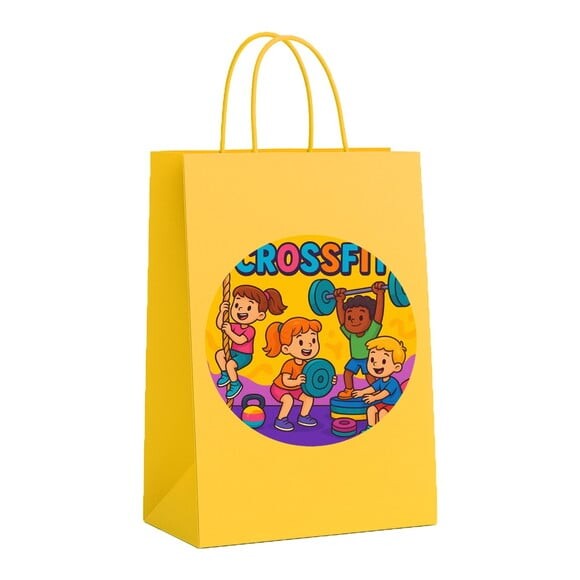 Sacola de Papel Personalizada Infantil Crossfit