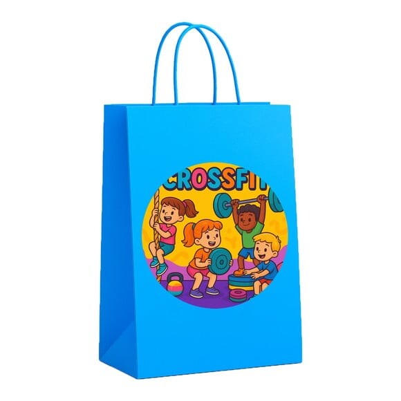 Sacola de Papel Personalizada Infantil Crossfit