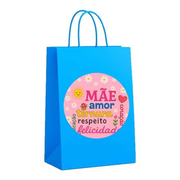 Sacola de Papel Personalizada Infantil Dia das Mães