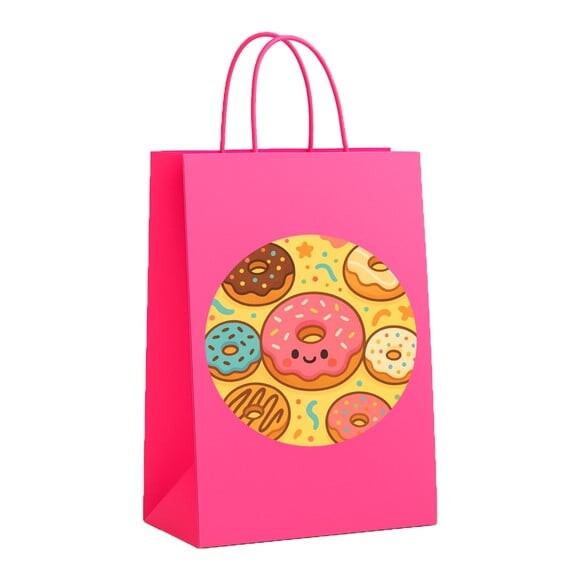 Sacola de Papel Personalizada Infantil Donuts