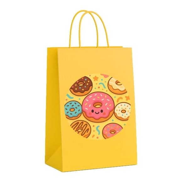 Sacola de Papel Personalizada Infantil Donuts