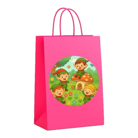 Sacola de Papel Personalizada Infantil Duendes
