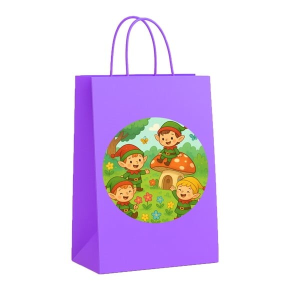 Sacola de Papel Personalizada Infantil Duendes