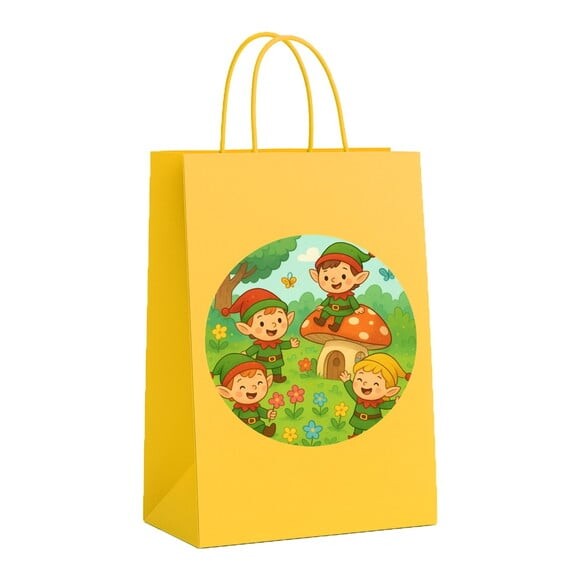 Sacola de Papel Personalizada Infantil Duendes