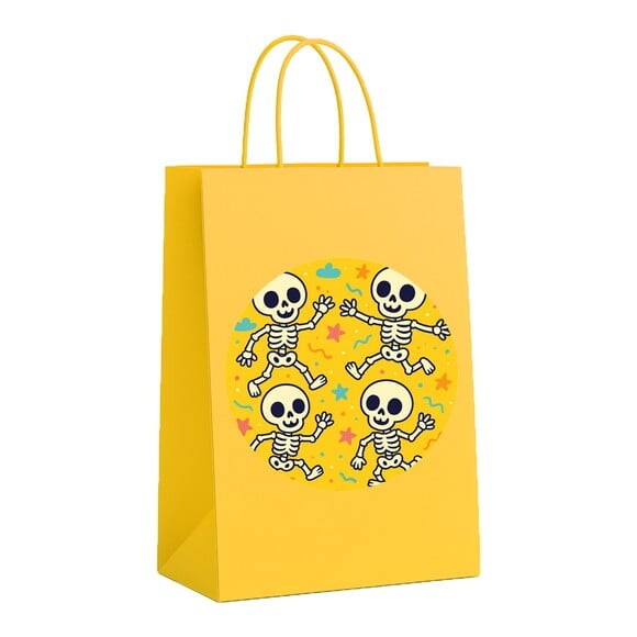 Sacola de Papel Personalizada Infantil Esqueletinhos Kids