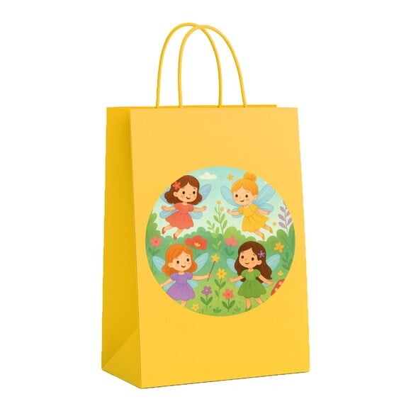 Sacola de Papel Personalizada Infantil Fadas