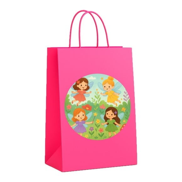 Sacola de Papel Personalizada Infantil Fadas