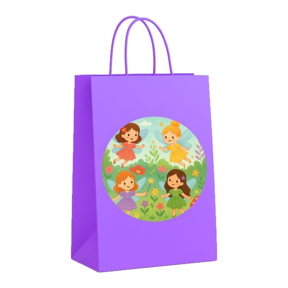 Sacola de Papel Personalizada Infantil Fadas