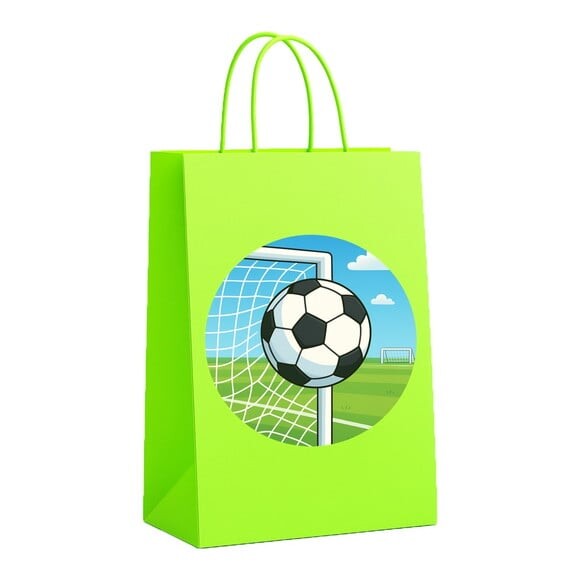 Sacola de Papel Personalizada Infantil Futebol