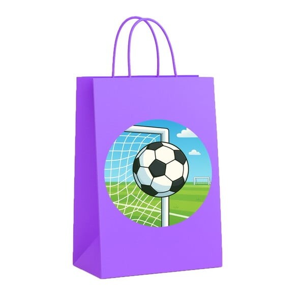 Sacola de Papel Personalizada Infantil Futebol