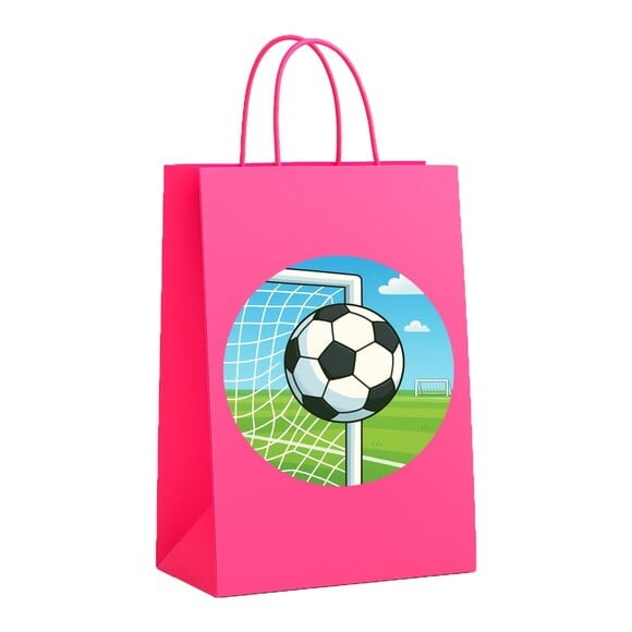 Sacola de Papel Personalizada Infantil Futebol