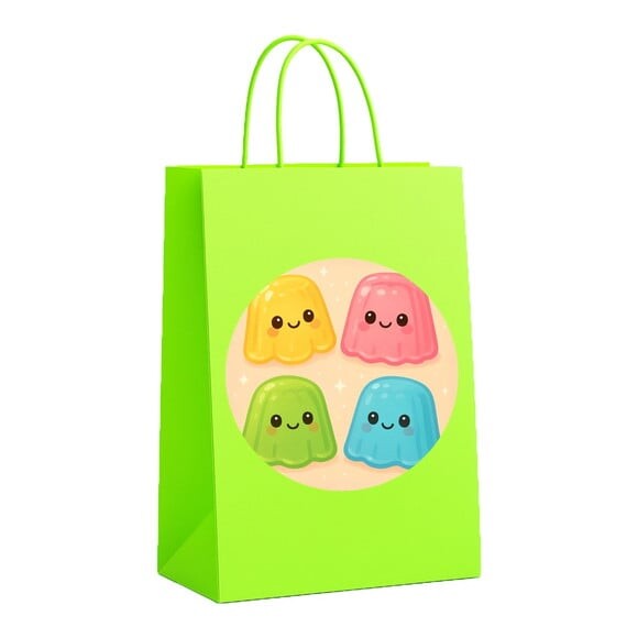 Sacola de Papel Personalizada Infantil Gelatinas