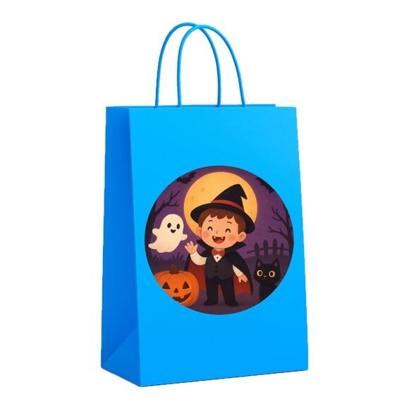 Sacola de Papel Personalizada Infantil Halloween