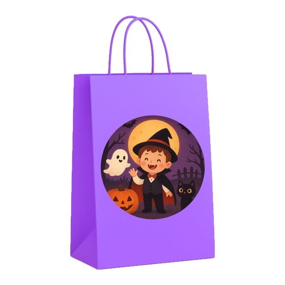Sacola de Papel Personalizada Infantil Halloween
