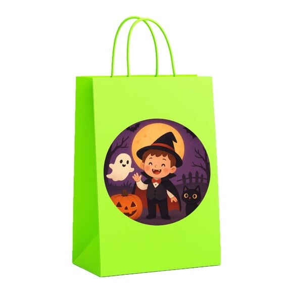 Sacola de Papel Personalizada Infantil Halloween