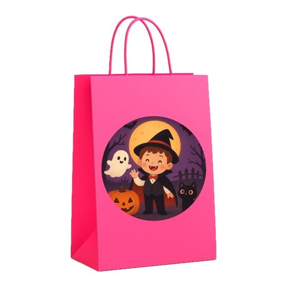 Sacola de Papel Personalizada Infantil Halloween