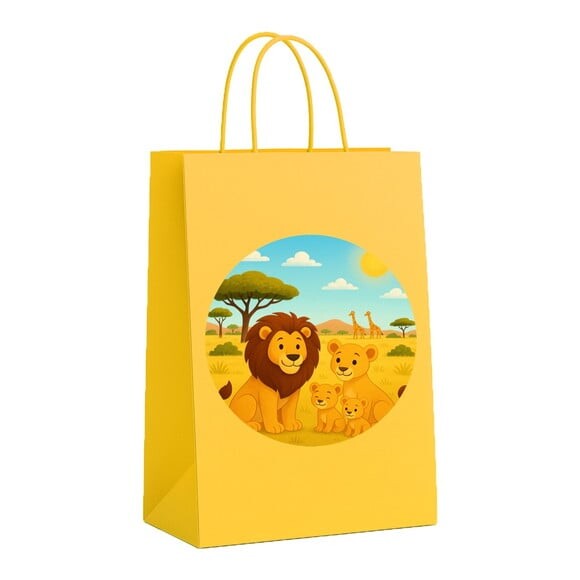 Sacola de Papel Personalizada Infantil Leões