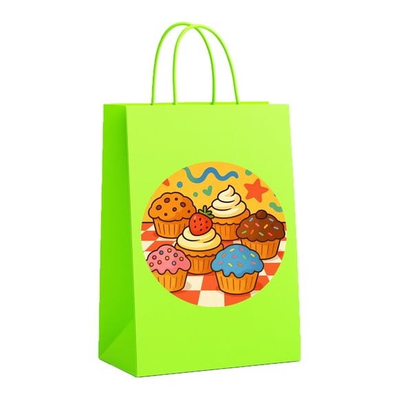 Sacola de Papel Personalizada Infantil Muffins