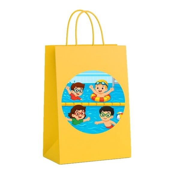 Sacola de Papel Personalizada Infantil Natação