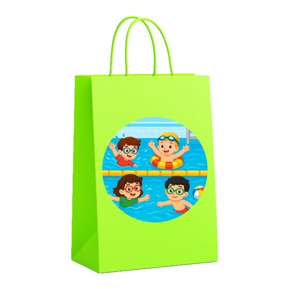Sacola de Papel Personalizada Infantil Natação