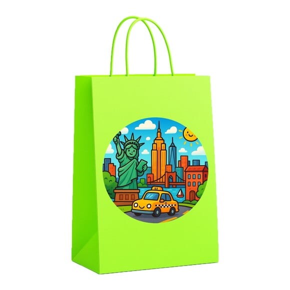 Sacola de Papel Personalizada Infantil Nova York