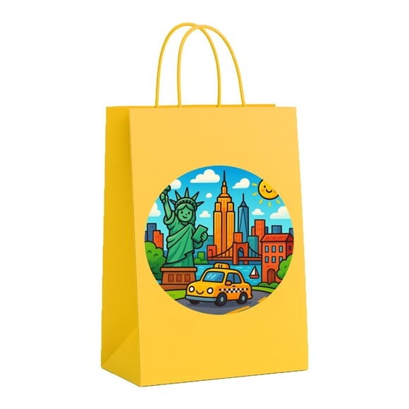 Sacola de Papel Personalizada Infantil Nova York