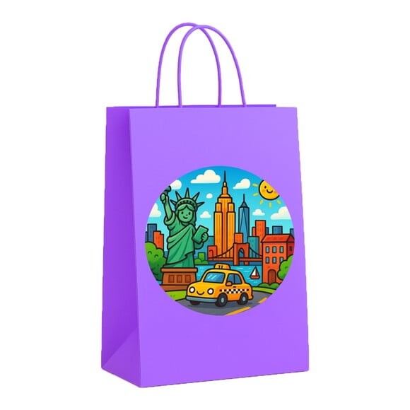 Sacola de Papel Personalizada Infantil Nova York