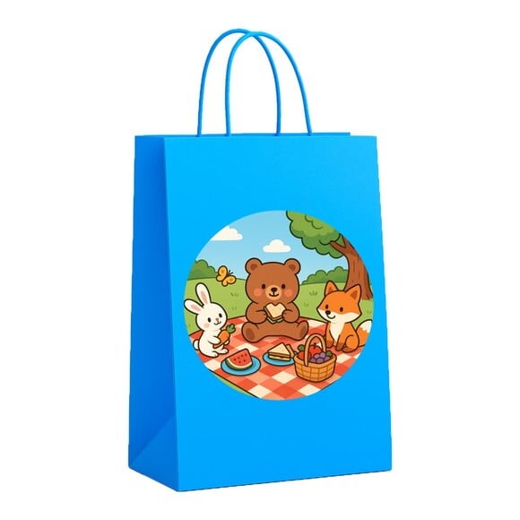 Sacola de Papel Personalizada Infantil Picnic