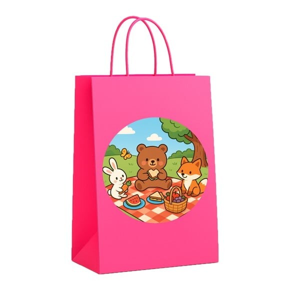 Sacola de Papel Personalizada Infantil Picnic