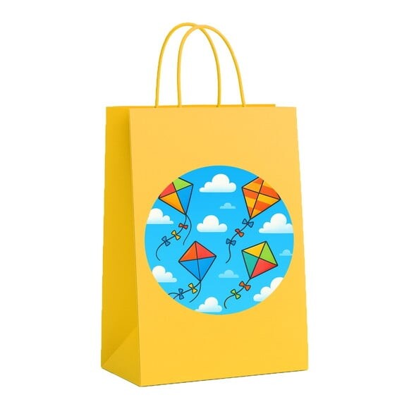 Sacola de Papel Personalizada Infantil Pipas