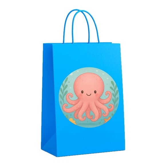 Sacola de Papel Personalizada Infantil Polvo