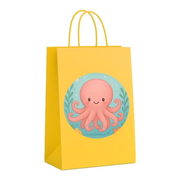 Sacola de Papel Personalizada Infantil Polvo