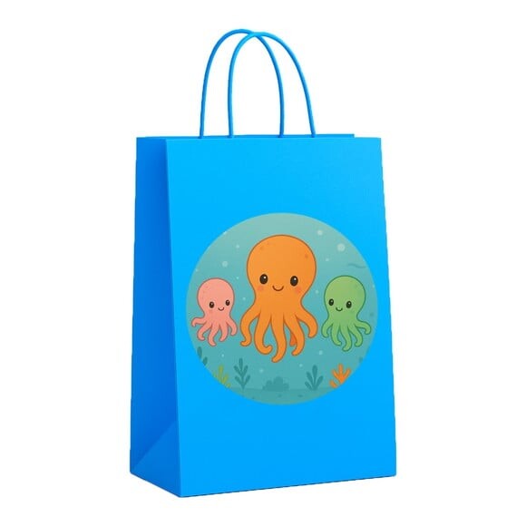 Sacola de Papel Personalizada Infantil Polvinhos