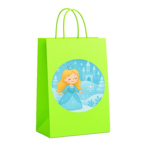 Sacola de Papel Personalizada Infantil Reino do Gelo