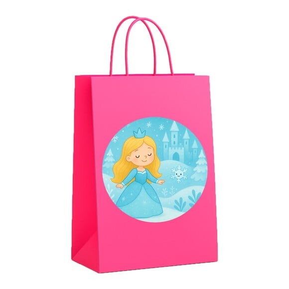 Sacola de Papel Personalizada Infantil Reino do Gelo