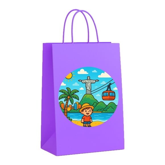 Sacola de Papel Personalizada Infantil Rio de Janeiro